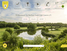 Tablet Screenshot of golfclubgatow.de